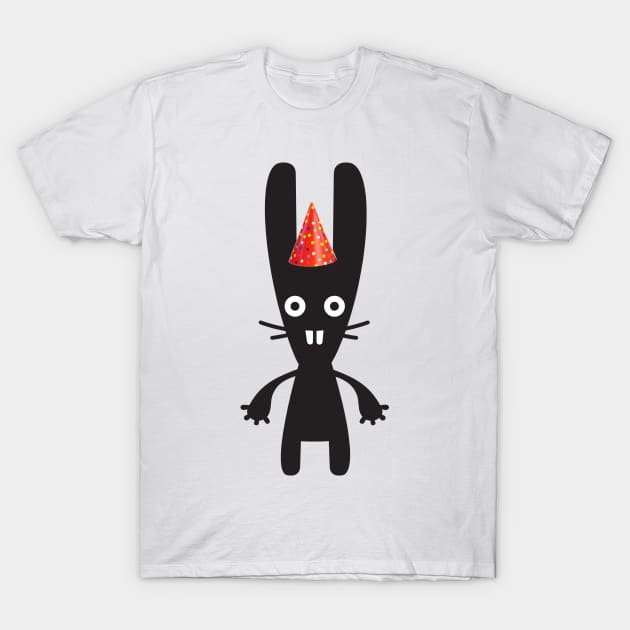 Party bunny 2 T-Shirt by Molenusaczech